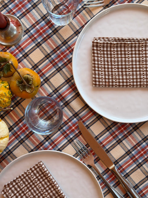 LAUREL PLAID - Multi Tablecloth