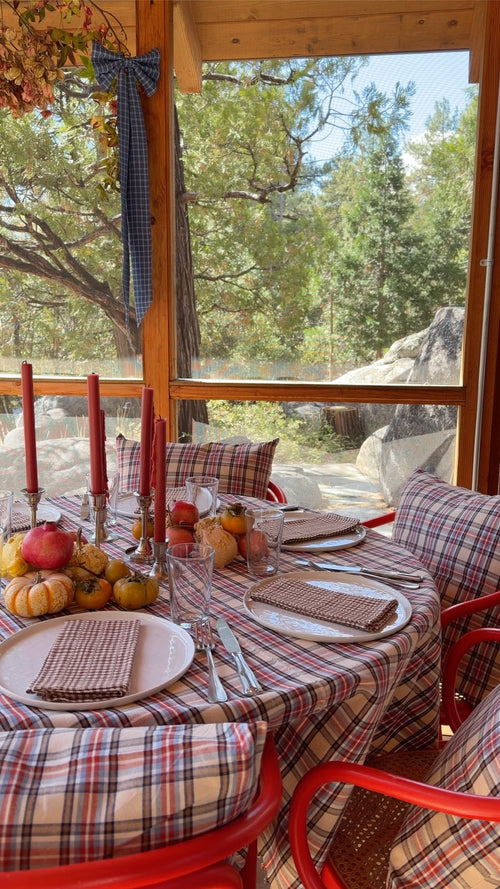 LAUREL PLAID - Multi Tablecloth