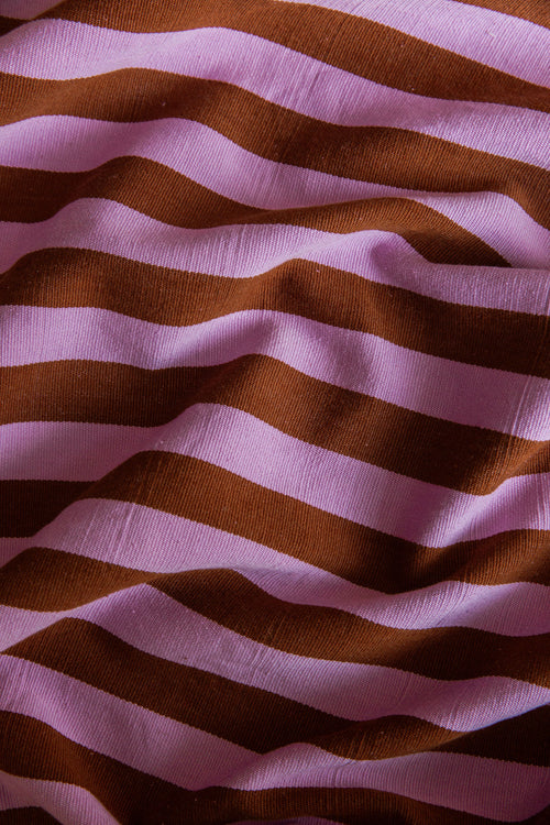 LILAC & NUTMEG - Medium Stripe Tablecloth