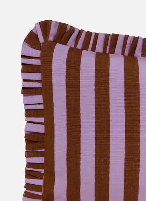 LILAC & NUTMEG - Medium Stripe Petite Pillow