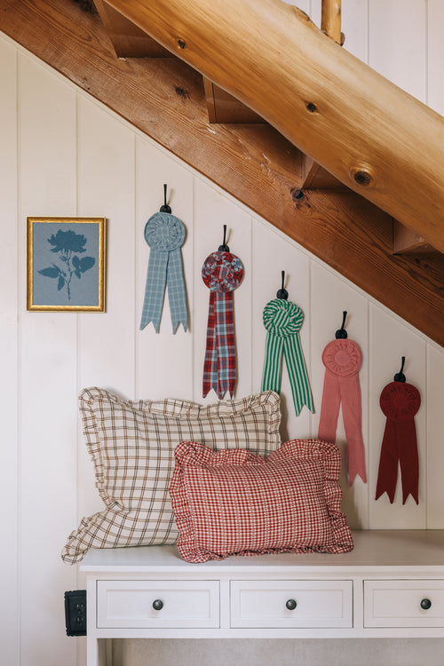 KATHERINE PLAID - Powder Blue Best in Show Ribbon (Short)