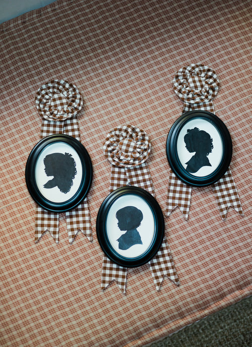 MINI GINGHAM - Nutmeg Best in Show Ribbon (Long)