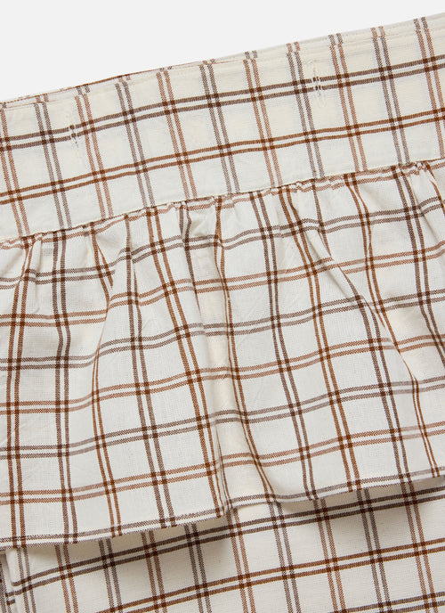 MAYFAIR - Nutmeg Ruffle Shower Curtain