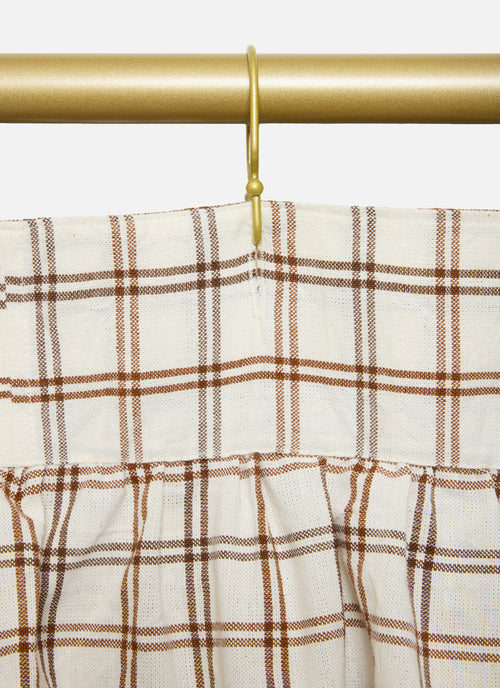 MAYFAIR - Nutmeg Ruffle Shower Curtain