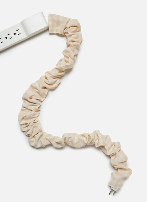 MINI GINGHAM - Cream Cord Cover