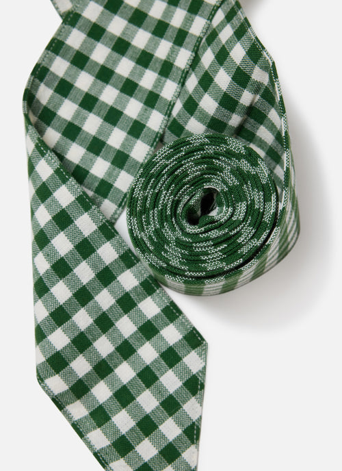MINI GINGHAM - Hunter Wide Garland Ribbon