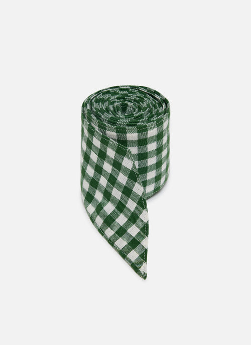MINI GINGHAM - Hunter Wide Garland Ribbon