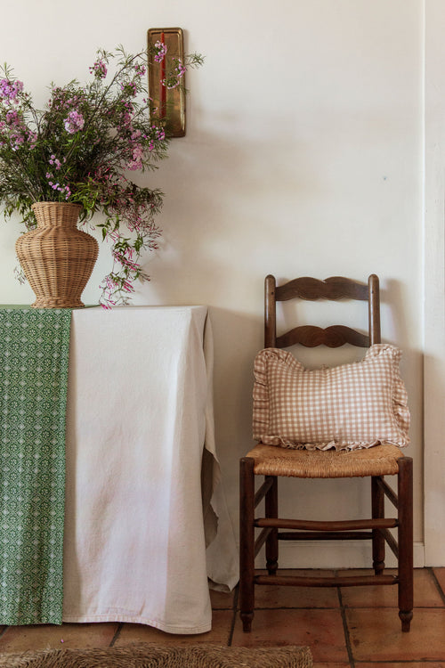 MINI GINGHAM - Blush Petite Pillow