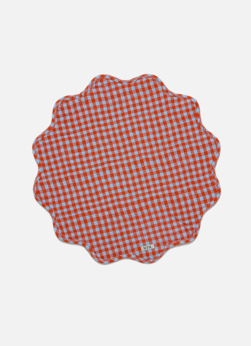 MINI GINGHAM - Matador Scalloped Edge Placemat