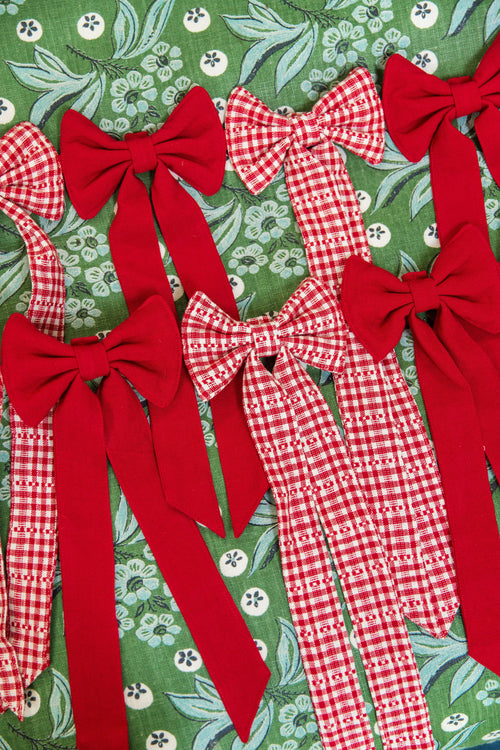 SOHO RED & SOLID RED - Mini Bow Garland