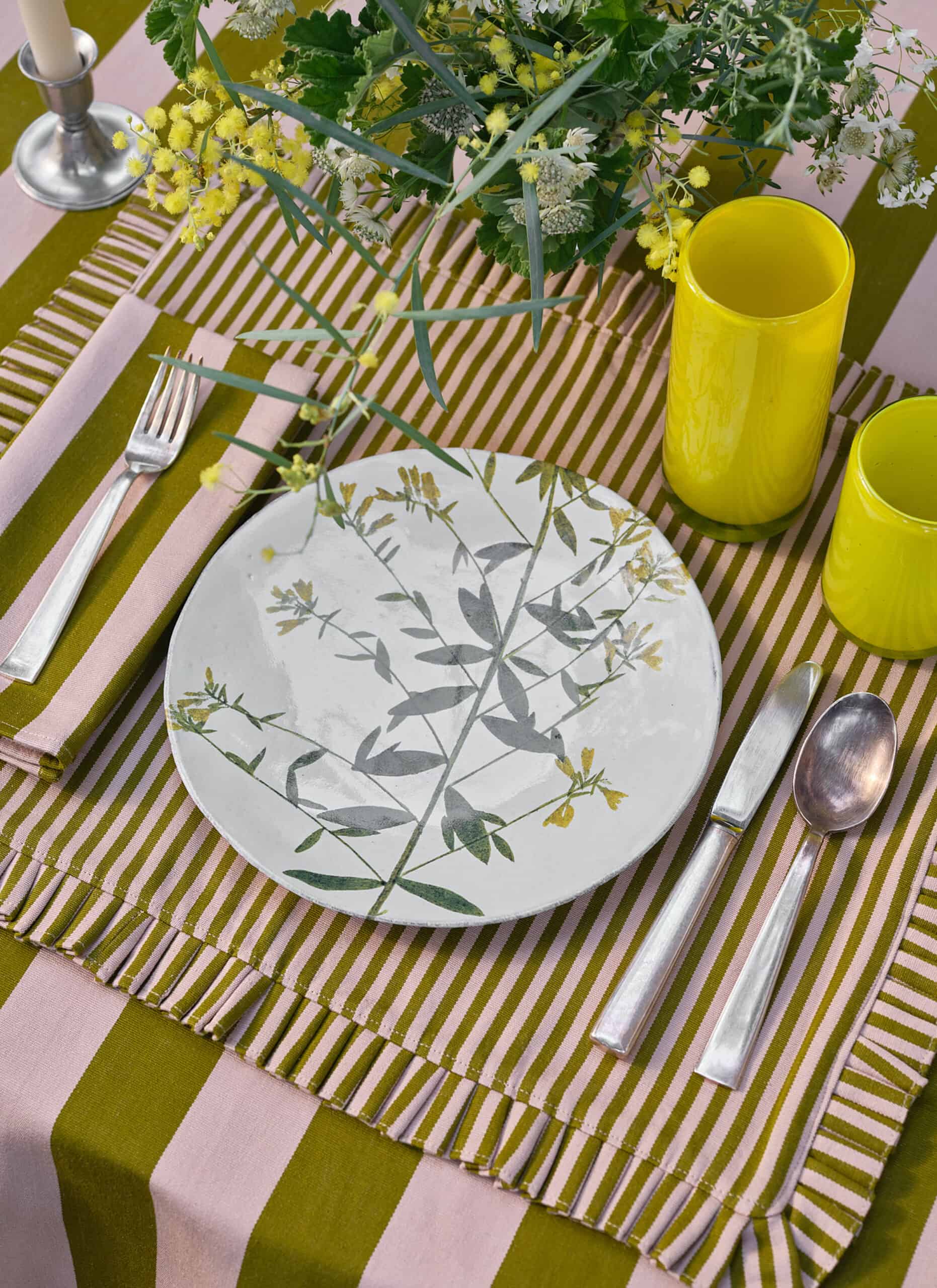 Heather Taylor Home Stripe Napkins - Thumbnail 4