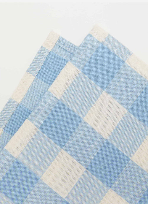 GINGHAM - Baby Blue Napkins