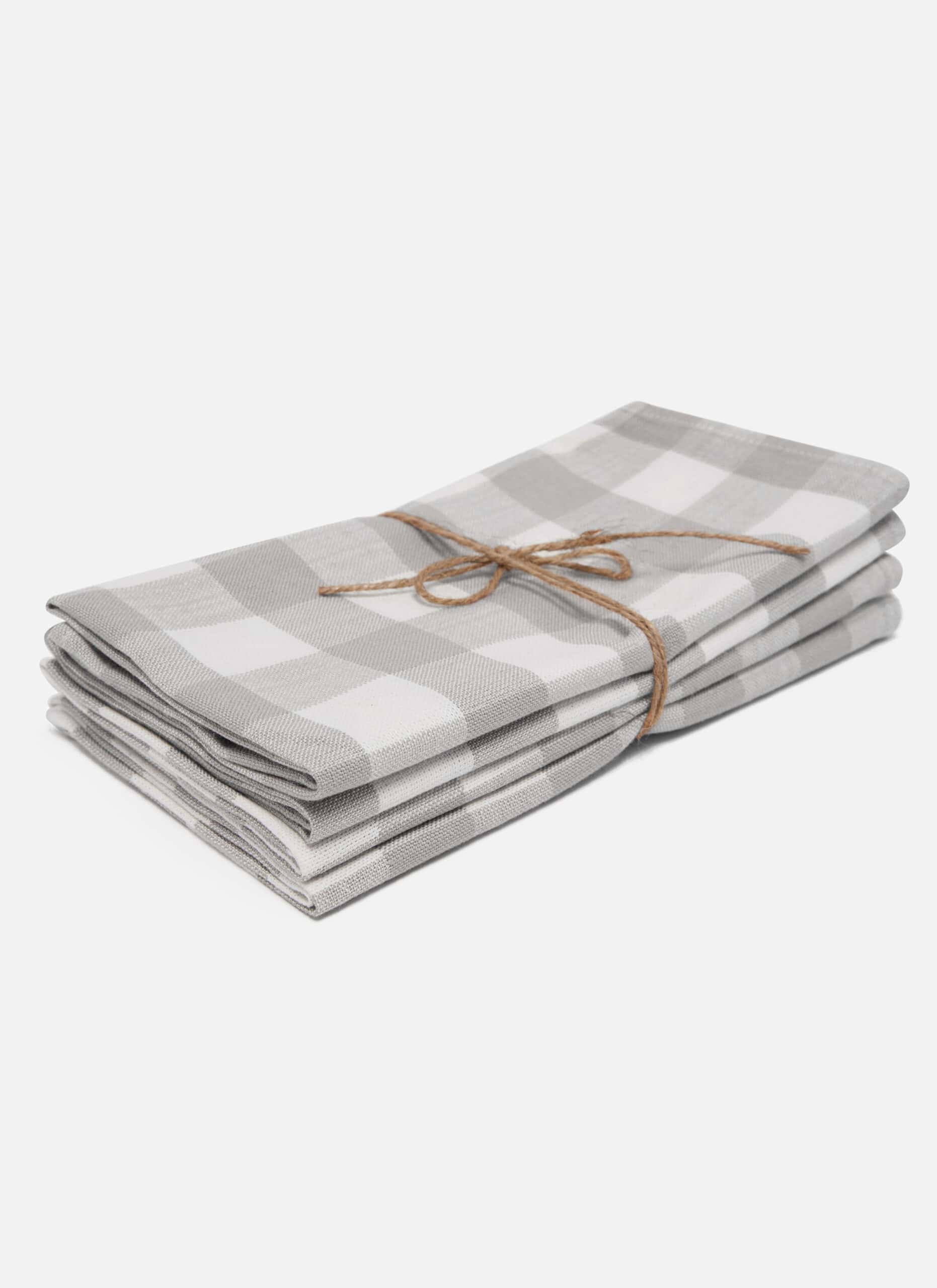 GINGHAM Dove Napkins