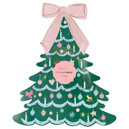 Meri Meri x New York City Ballet Tree Shaped Plates (x8)