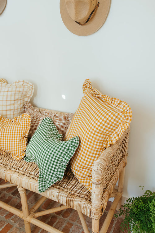 MINI GINGHAM - Hunter Petite Pillow