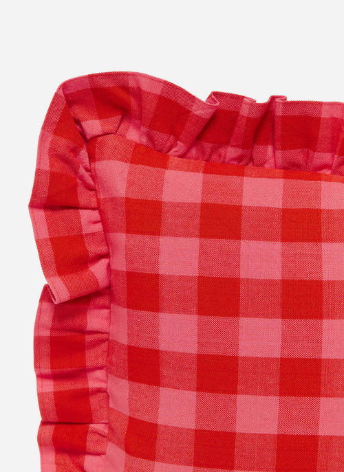 GINGHAM - Guava Petite Pillow