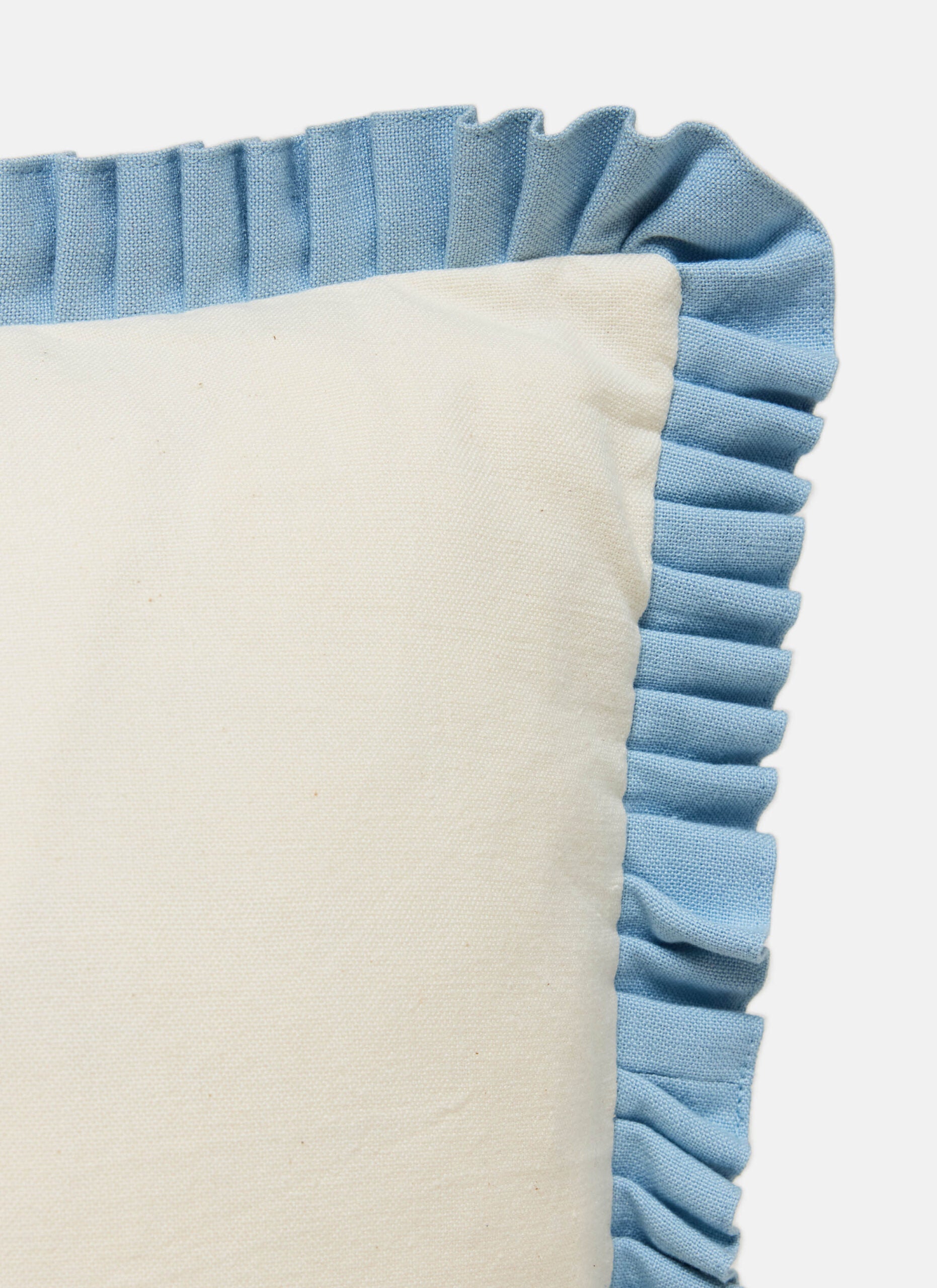 PEARL & BLUE Pleated Edge Pillow - Thumbnail 2