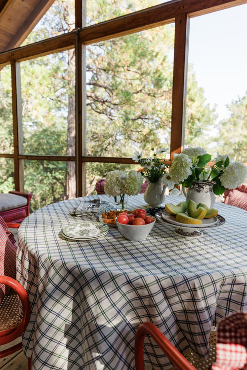 MAYFAIR PLAID - Hunter Tablecloth