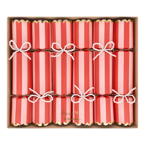 Pearl Bow Crackers (x6)