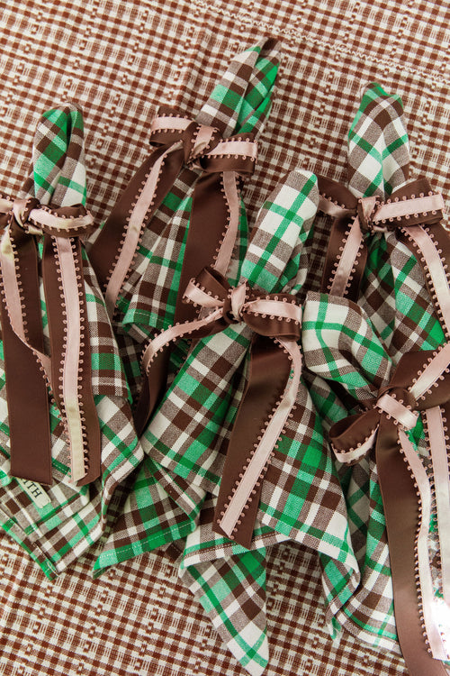 PEPPERMINT PLAID - Green Napkins