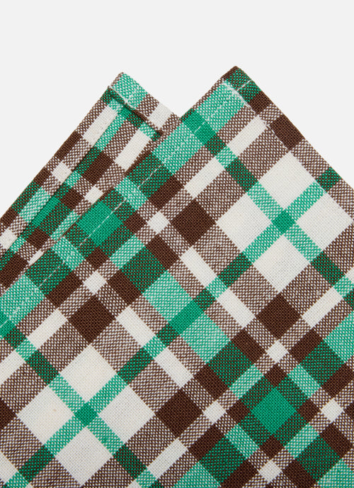 PEPPERMINT PLAID - Green Napkins