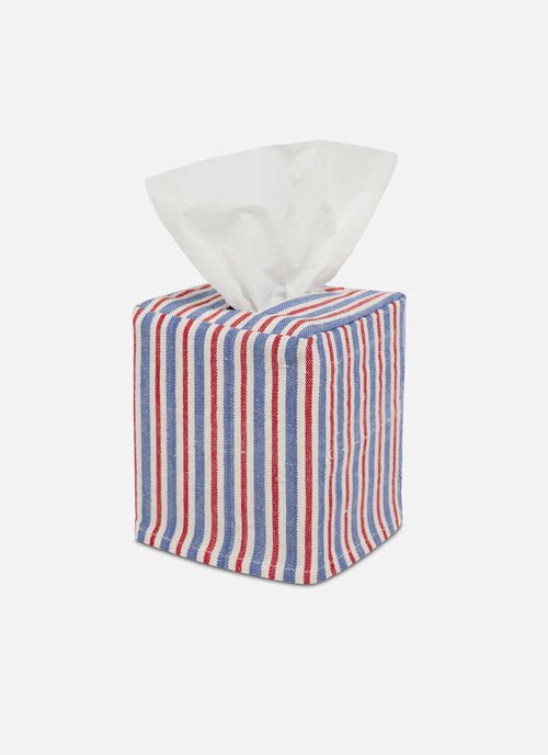 PETITE STRIPE - Americana Tissue Box Cover