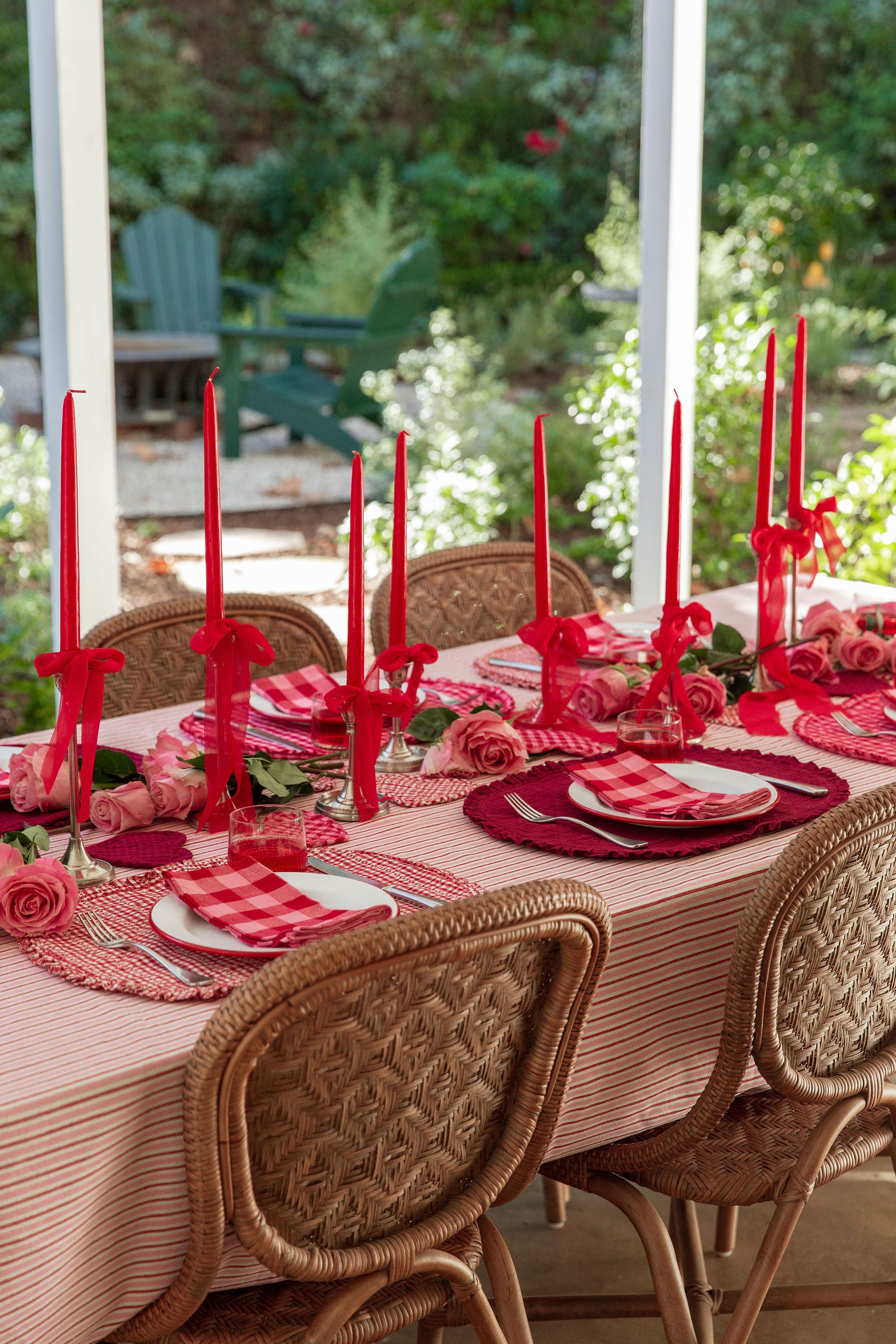 PETITE STRIPE - Valentine Tablecloth – Heather Taylor Home