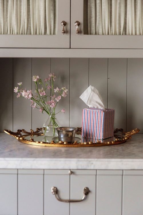 PETITE STRIPE - Americana Tissue Box Cover