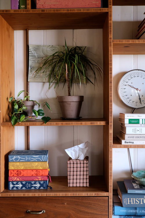 HUDSON PLAID - Sienna Tissue Box Cover