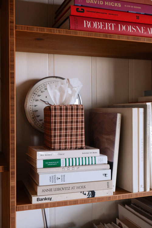 HUDSON PLAID - Sienna Tissue Box Cover