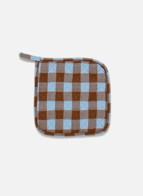 CANDY GINGHAM - Blue Pot Holder