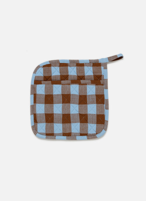 CANDY GINGHAM - Blue Pot Holder
