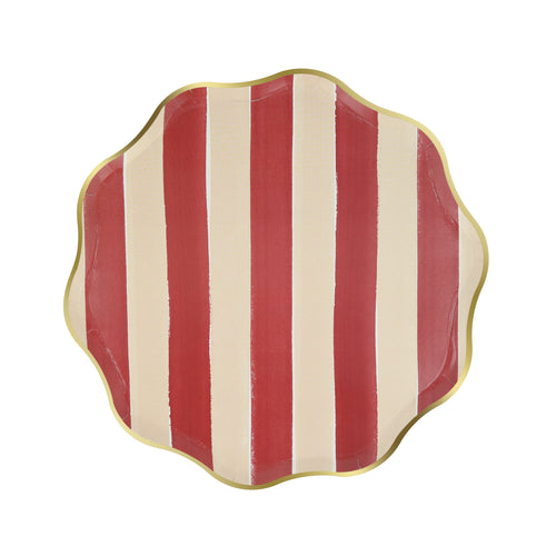 Fall Stripe Side Plates (x8)