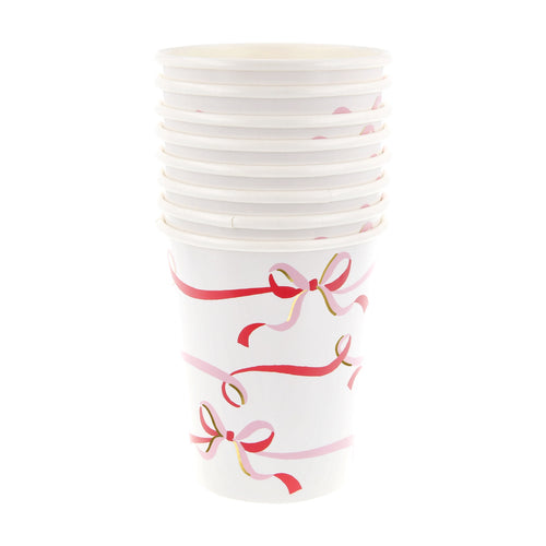 Ribbon Bow Cups (x8)