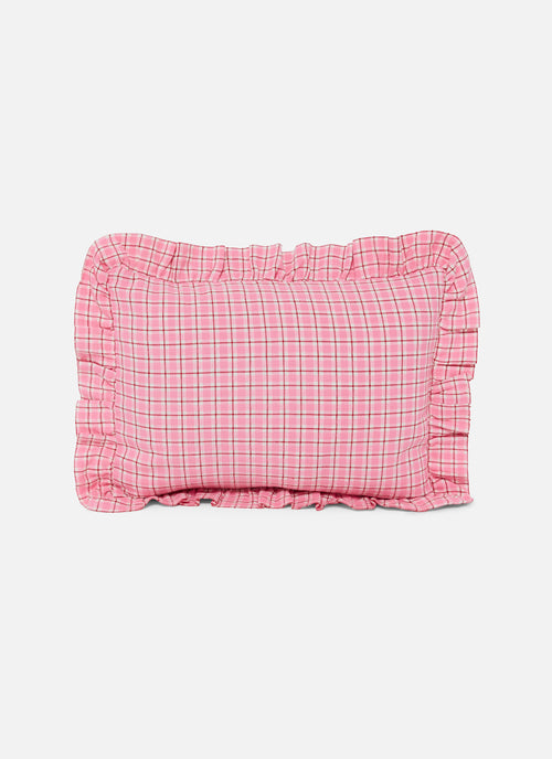 ROSIE PLAID - Pink Petite Pillow