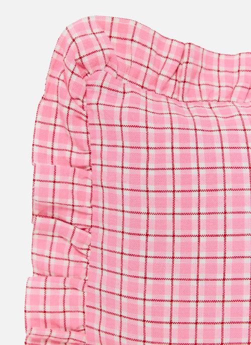 ROSIE PLAID - Pink Petite Pillow
