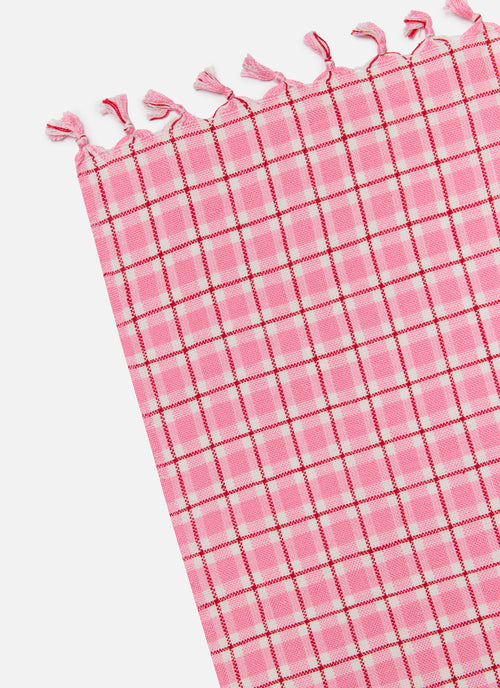 ROSIE PLAID - Pink Tablecloth