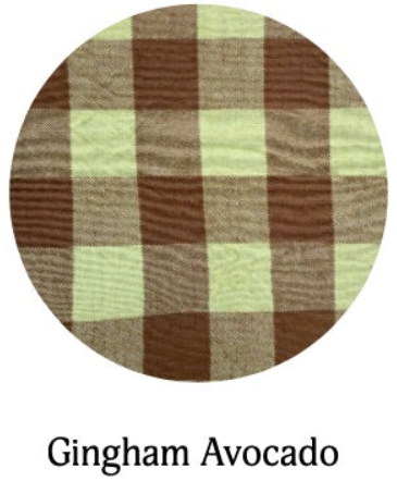 GINGHAM - Avocado Fabric Bow