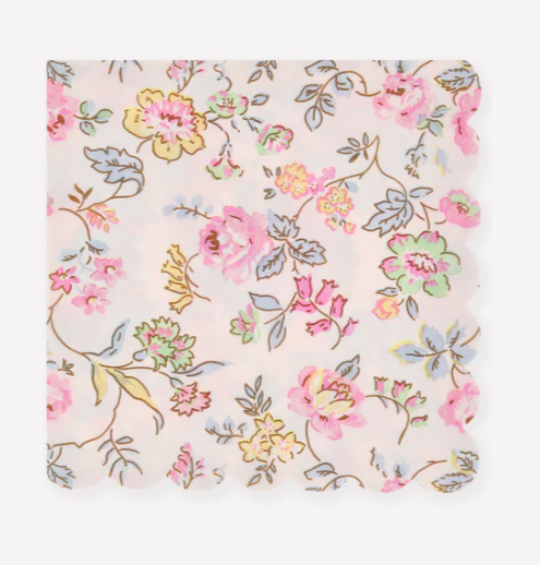 Pink Chintz Large Paper Napkins (x16)