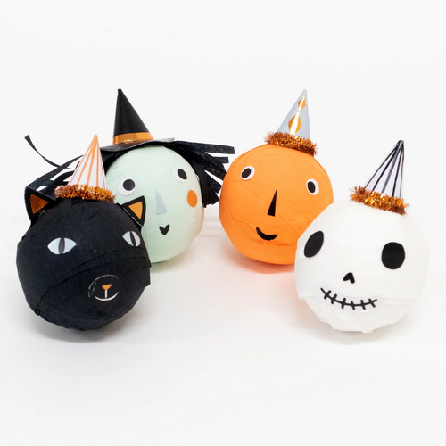 Vintage Halloween Surprise Balls (x4)