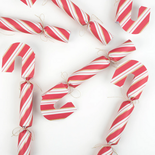 Candy Cane Shape Crackers (x6)