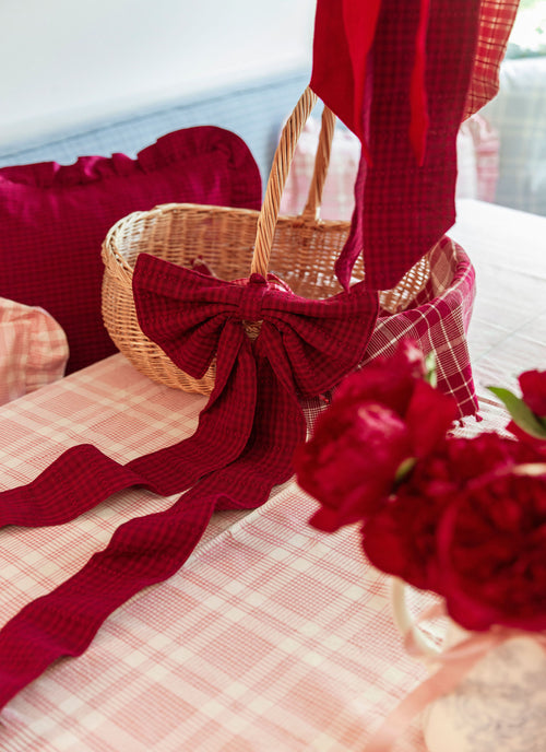 SOHO - Two Toned Bordeaux Fabric Bow