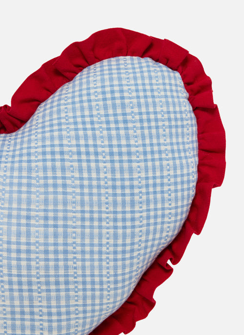 SOHO - Light Blue Heart Pillow