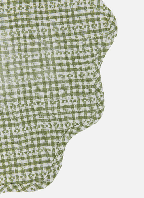 SOHO - Olive Scalloped Edge Placemat
