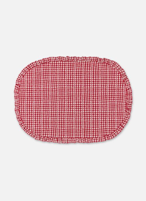 SOHO - Red Oval Placemat