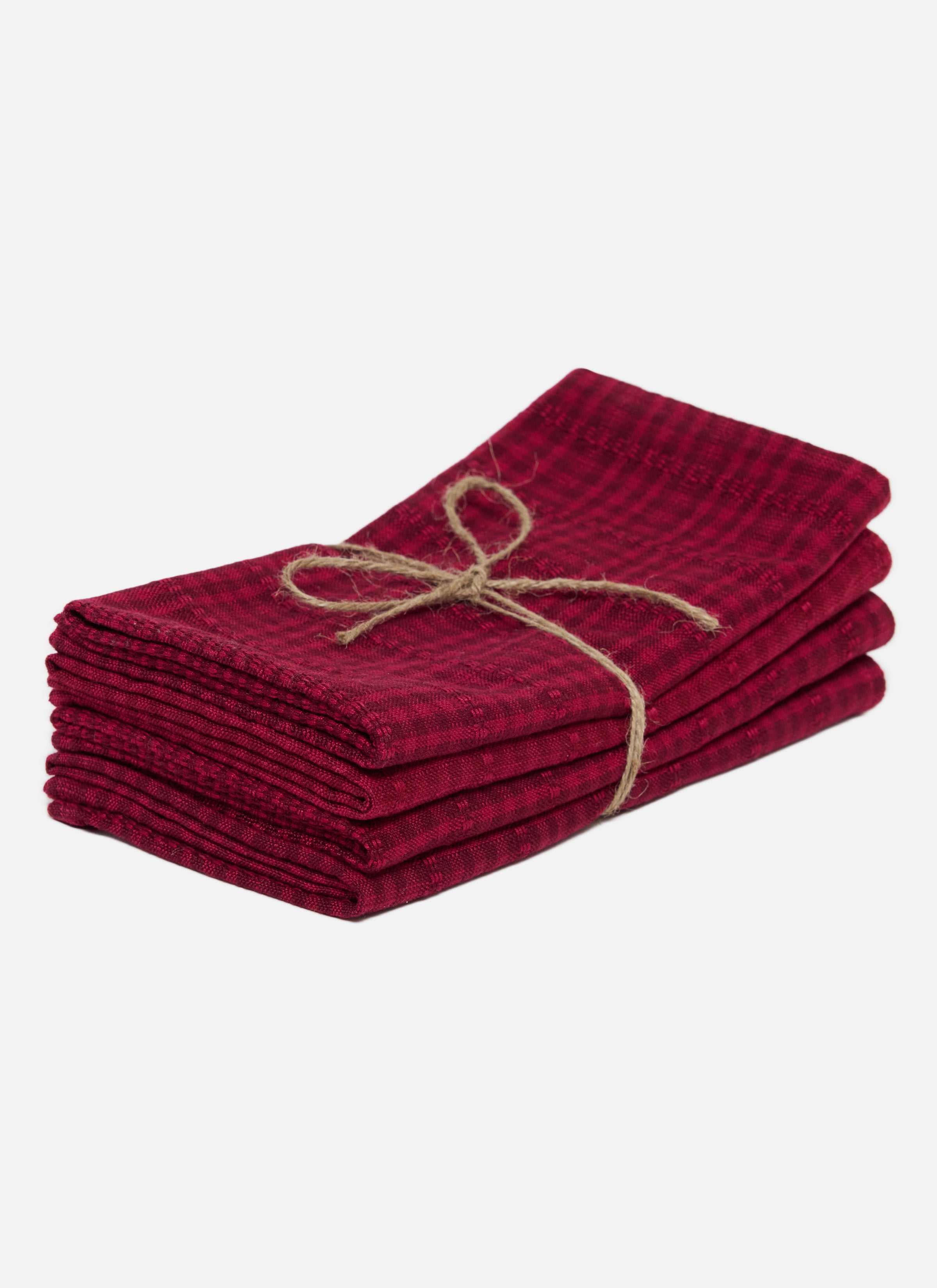 Soho Two Toned Bordeaux Napkins