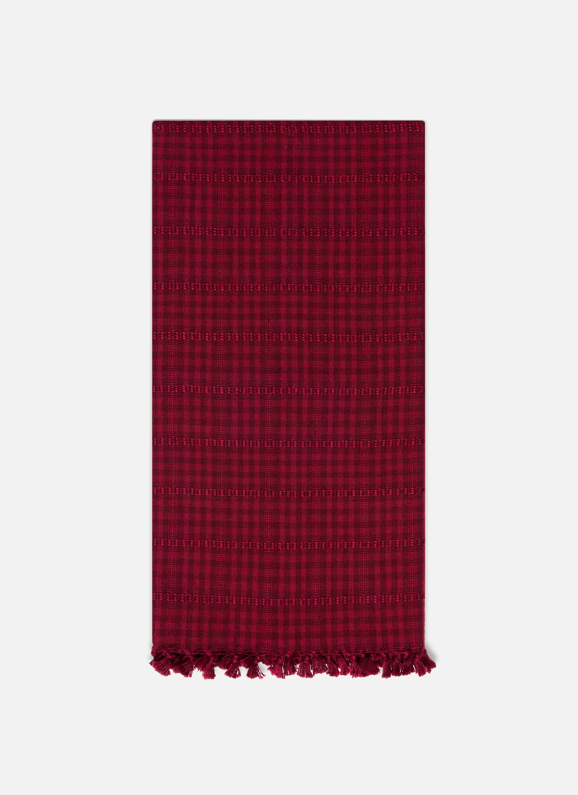 SOHO Two Toned Bordeaux Tea Towel