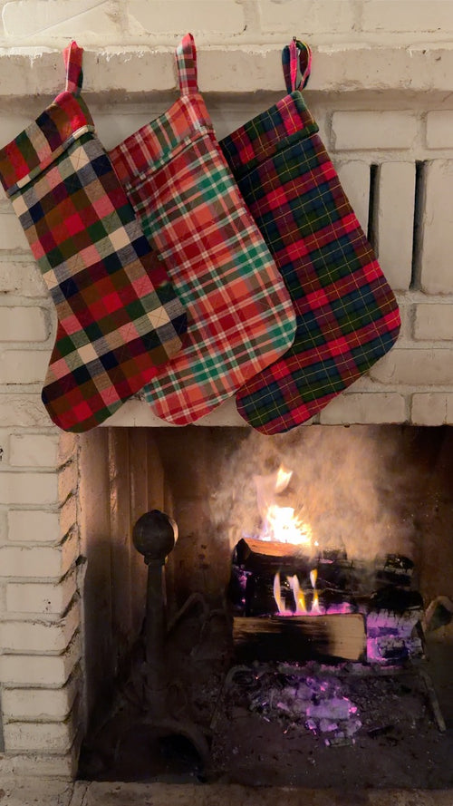 HOLLY PLAID -  Quilted Multi Stocking