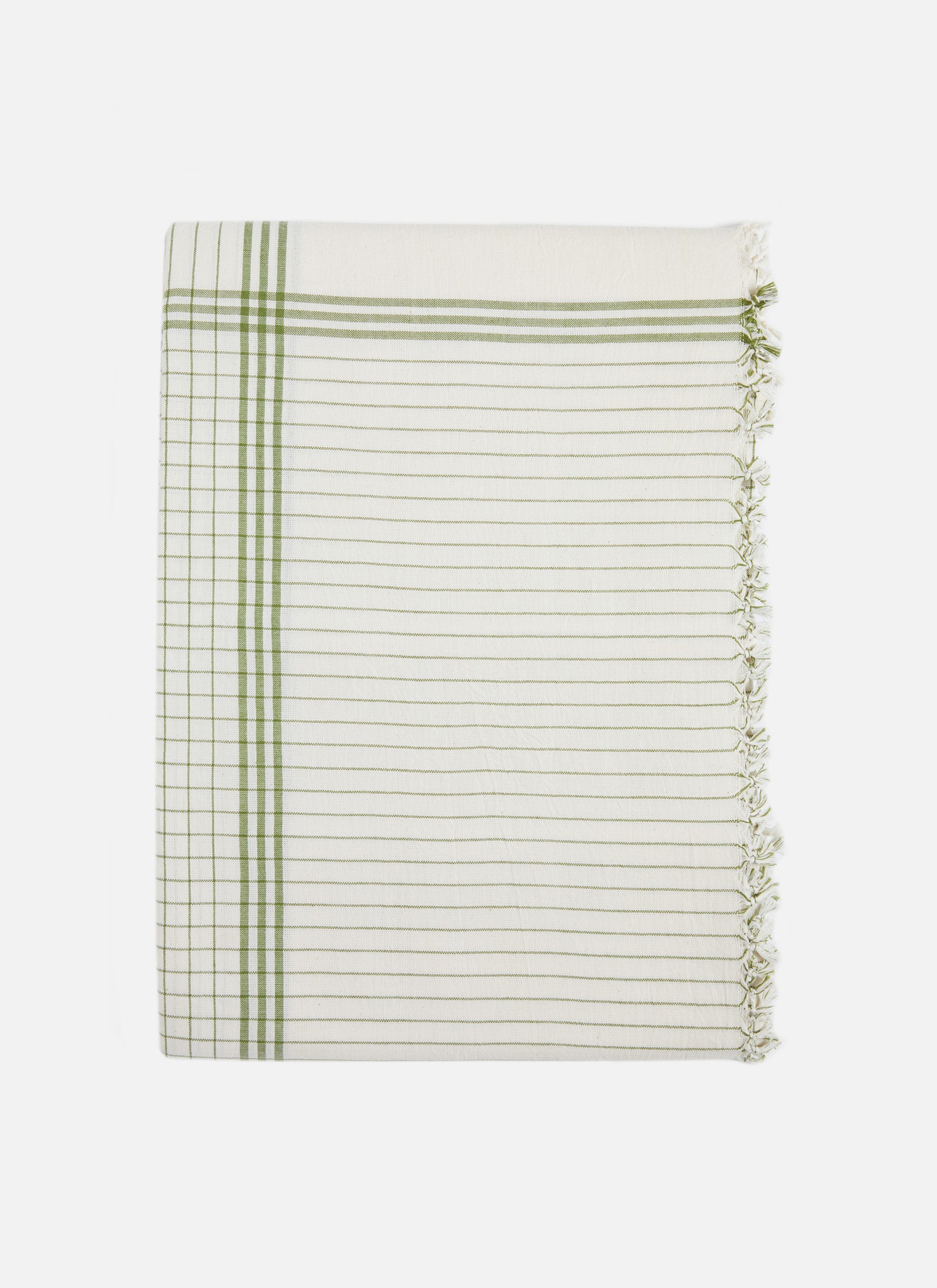 Heather Taylor Home French Lattice Tablecloth - Thumbnail 5