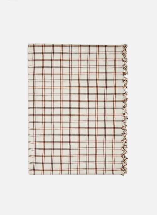 MAYFAIR PLAID - Nutmeg Tablecloth